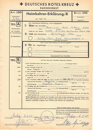 Red cross enquiry 5.SS-Division KIA 1945 Vesprem Hungary