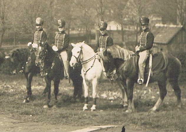 Two photos soldiers and officers cavalry unit (Ulanen?) - Image 2