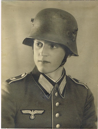 Large photo soldier Wehrmacht with helmet