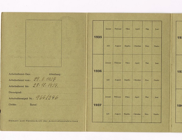 Arbeitsdank memberships card woman Aschersleben 1936 - Image 2