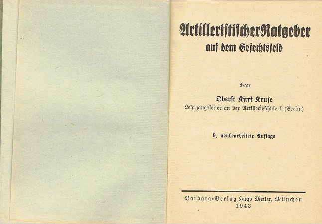 Artilleristischer Ratgeber auf dem Gefechtsfeld 1943 - Image 2