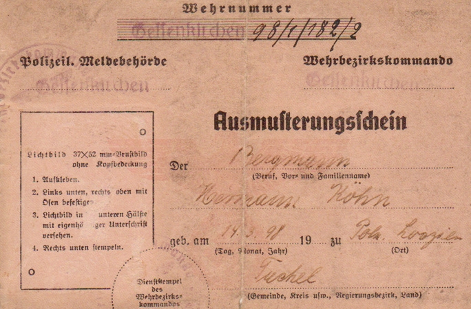 Military discharge licence Gelsenkirchen 1943 - Image 2