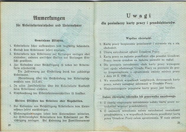 Generalgouvernement labour pass backer Lissa Tomaszow - Image 6