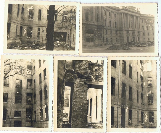 5 photos Berlin after bombardement November 1943 #1