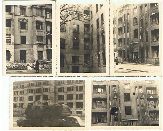 5 photos Berlin after bombardement November 1943 #3