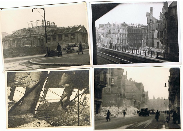 4 photos Berlin after bombardement November 1943 #2