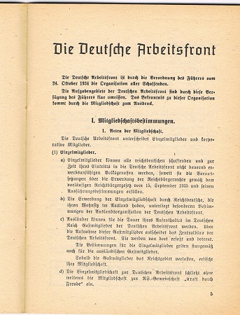 DAF manual "Bestimmungen" regulations for membership - Image 3