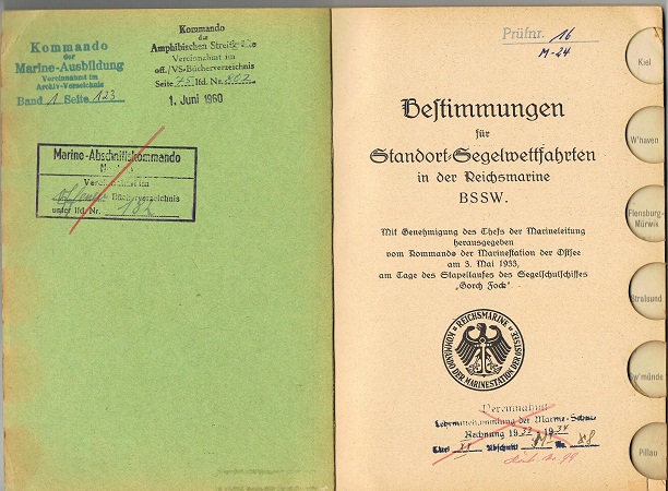 Bestimmungen für Standort Segelwettfahrten Navy 1933 - Image 2