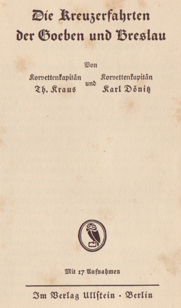Kreuzerfahrten Goeben und Breslau Dönitz 1933 - Image 2