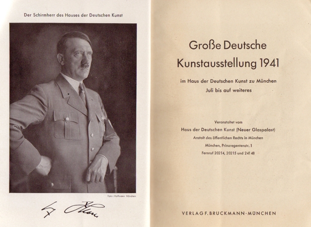 Catalog art exposition 1941 Munich Deutsche Kunstausstellung #1 - Image 2
