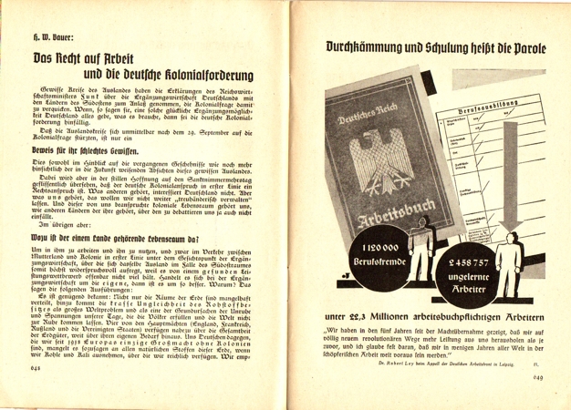 Wirtschafts politische Parole 1938 / NSDAP propaganda booklet - Image 3