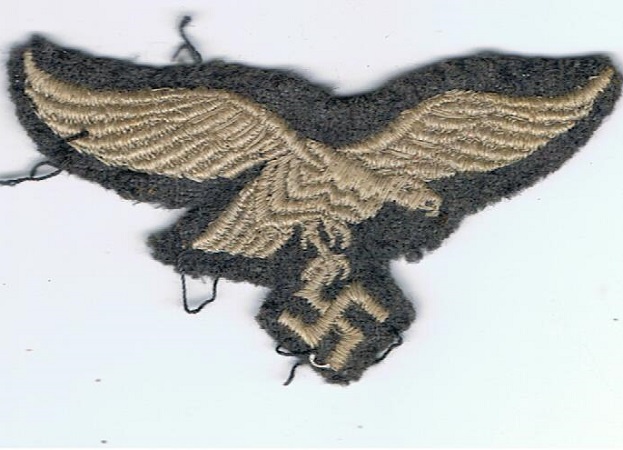 Breast eagle Luftwaffe enlisted men uniform removed #1