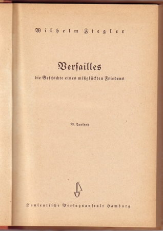 Versailles Dr.Wilhelm Ziegler 1941 - Image 2
