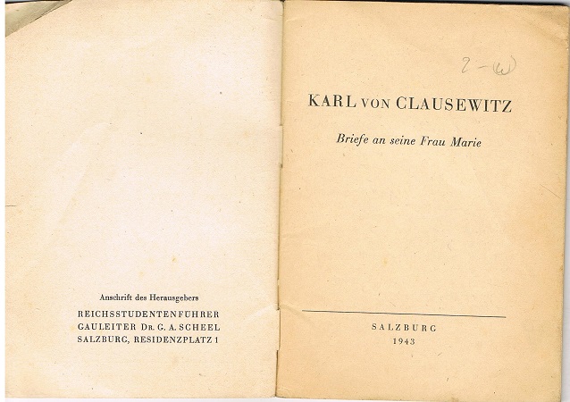 Feldpostbücherei Karl von Clausewitz 1943 - Image 2