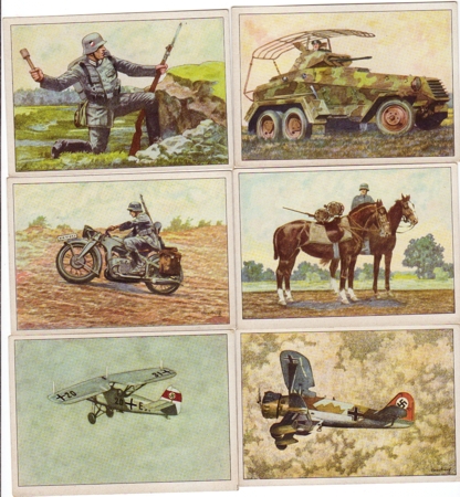 Spare cards for an album of the Wehrmacht