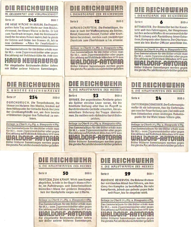 Spare cards for album "Die Reichswehr" - Image 2