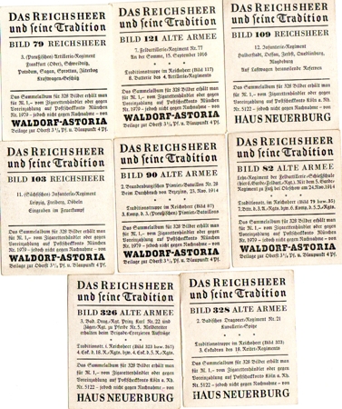 Spare cards for album "Das Reichsheer" - Image 2