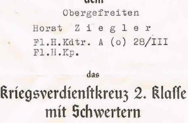 War Merit Cross 2nd Class Corporal airfield Werneuchen 1944 - Image 3