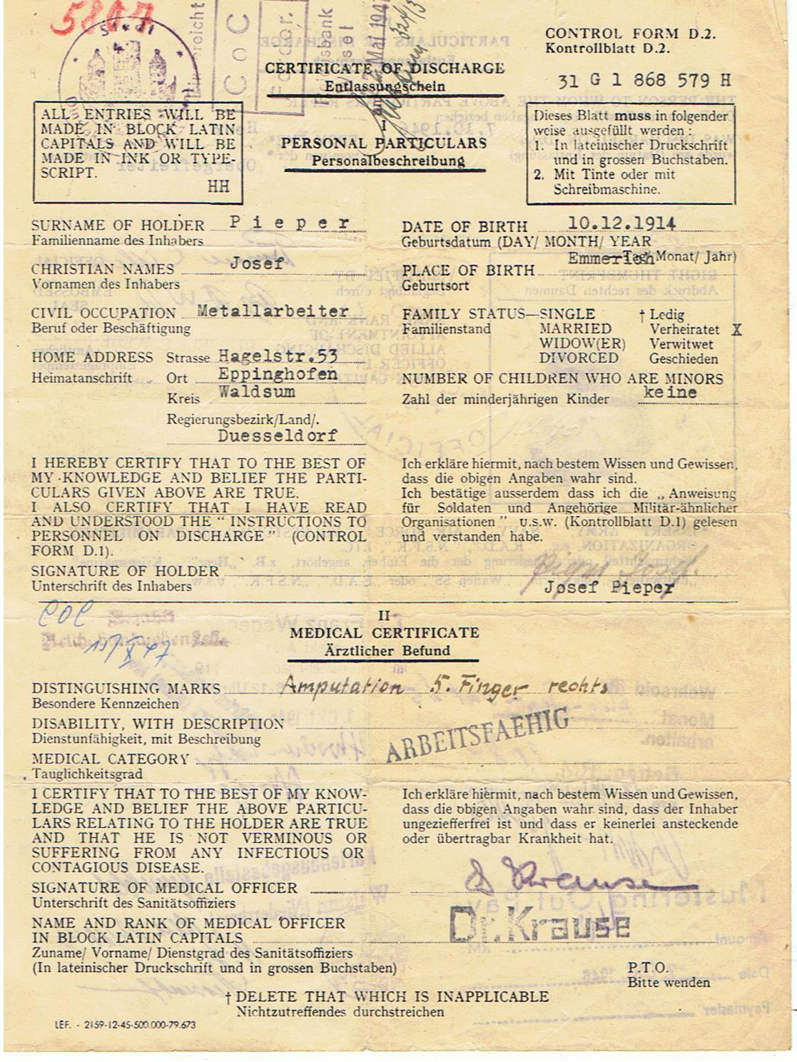 Grouping Obergefreiter Panzerjäger 293.Infanterie-Division Russia 5 awards - Image 16
