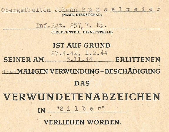 Award documents 4x Corporal Infantry 83.Infanterie-Division - Image 4