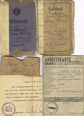 Group passes NCO Infantry France Russia Verdun EK2 wounded