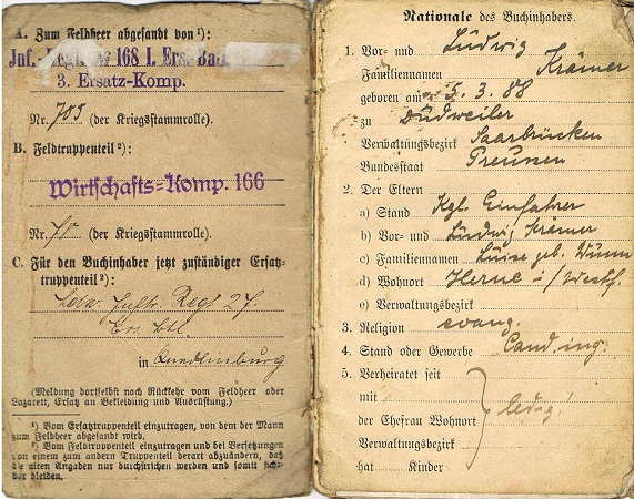 Group passes NCO Infantry France Russia Verdun EK2 wounded - Image 6