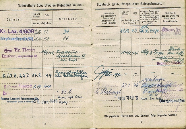 Soldbuch Corporal Artillerie 227.ID Northern Russia EK1 - Image 5