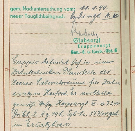 Wehrpass dentist Sanitäter 1943-45 Soest Herfort Hagen - Image 7