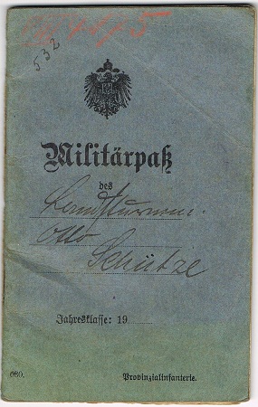 Militärpas soldier Infanterie-Regiment 9 Jakobsdorf Hungary