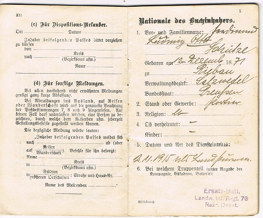 Militärpas soldier Infanterie-Regiment 9 Jakobsdorf Hungary - Image 2