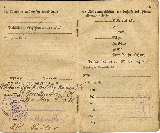 Militärpass Gefreiter Reserve-Infanterie-Regiment 67 POW France - Image 4