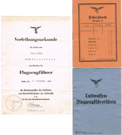 Group pilot Fahnenjunker pilot Zerstörer Geschwader ZG1 1944