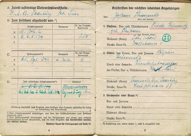 Soldbuch Sergeant Artillery 34.ID AR342 342.ID Russia EK1 - Image 4