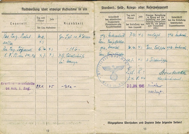 Soldbuch Sergeant Artillery 34.ID AR342 342.ID Russia EK1 - Image 5