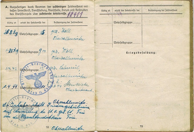 Soldbuch Sergeant Artillery 34.ID AR342 342.ID Russia EK1 - Image 6