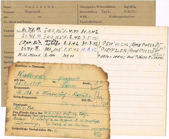 Personnel file Oberleutnant Captain mine sweeper M545 EK1 - Image 7