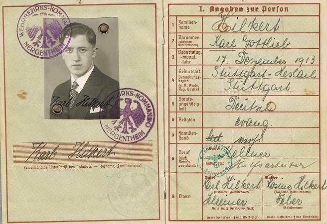 Wehrpass Stabsgefreiter Flak Norway Lappland Shield - Image 2