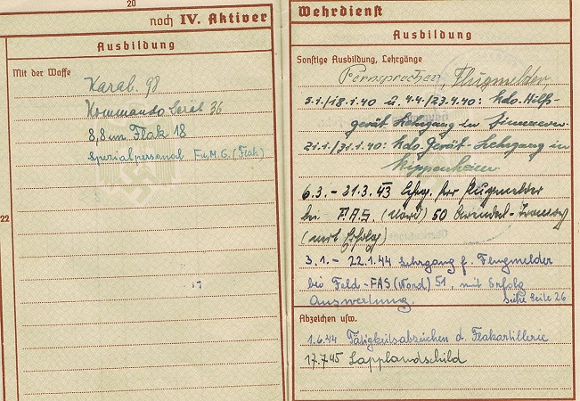 Wehrpass Stabsgefreiter Flak Norway Lappland Shield - Image 4