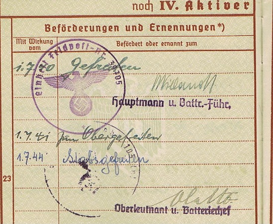 Wehrpass Stabsgefreiter Flak Norway Lappland Shield - Image 5