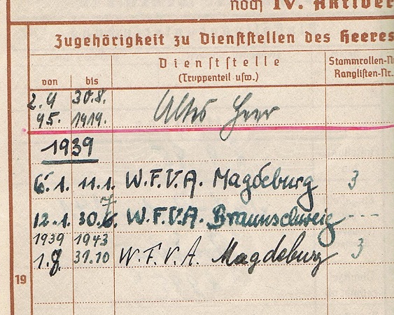 Wehrpass Oberstleutnant WW1 and WW2 WFVA office 8 awards - Image 3