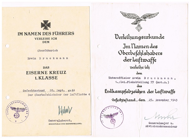 EK1 group Oberfähnrich Flak-Abteilung 77 1941-1945 Russia - Image 2