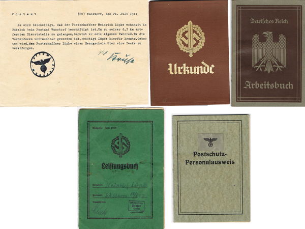 SS-Postschutz and SA group postman Hannover 1935-1944