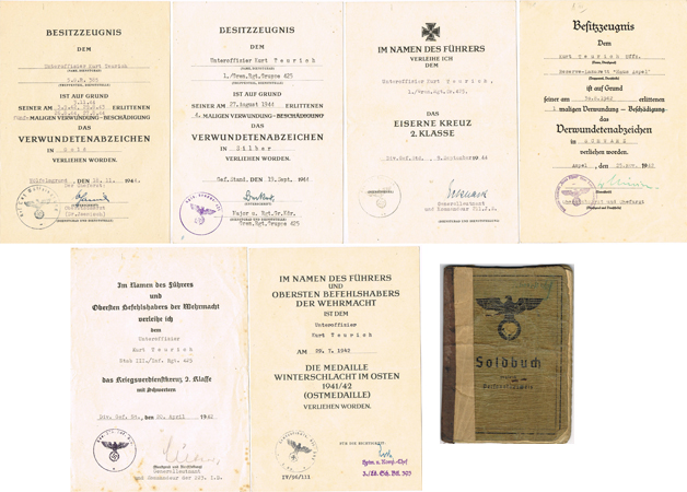 Wound Badge Gold group NCO 223.ID 168.ID Russia 6 awards