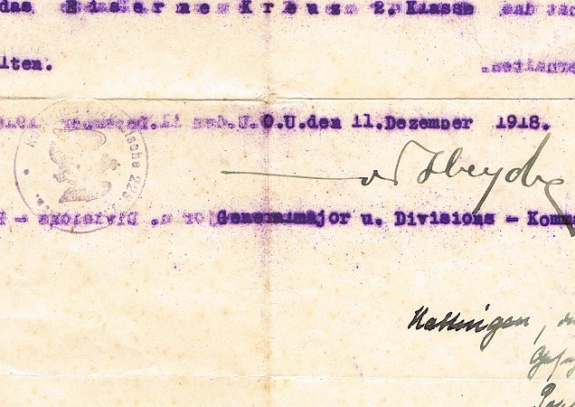 Iron Cross 2nd Class 1918 Blinker Fernsprech-Abteilung 228 - Image 2