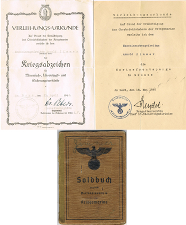 Group mechanic Sperrbrecher 132 Marine Frontspange