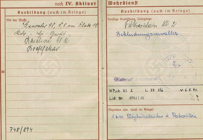Wehrpass NCO Flak Norway Lapland Shield - Image 4