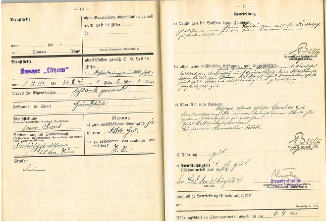 Führungsbuch NCO Geschützführer Kreuzer Lützow and Z28 - Image 5