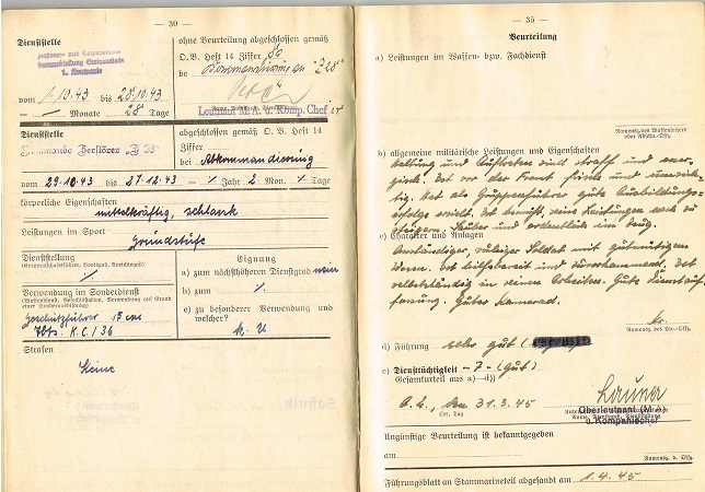 Führungsbuch NCO Geschützführer Kreuzer Lützow and Z28 - Image 7