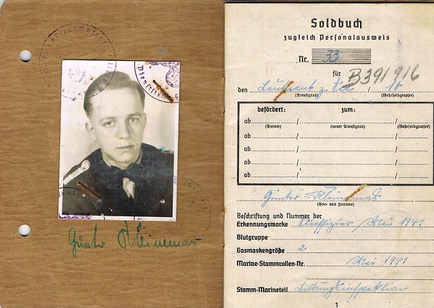 Soldbuch group Leutnant U-Boat service U-293 Kapitänleutnant - Image 3