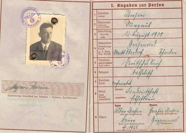 Wehrpass 1940 farmer Geisenried Marktoberdorf - Image 3